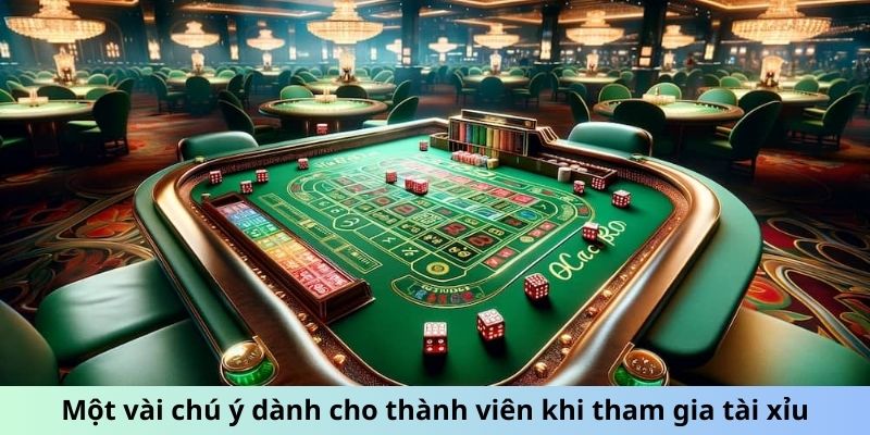 Một vài chú ý dành cho thành viên khi tham gia tài xỉu