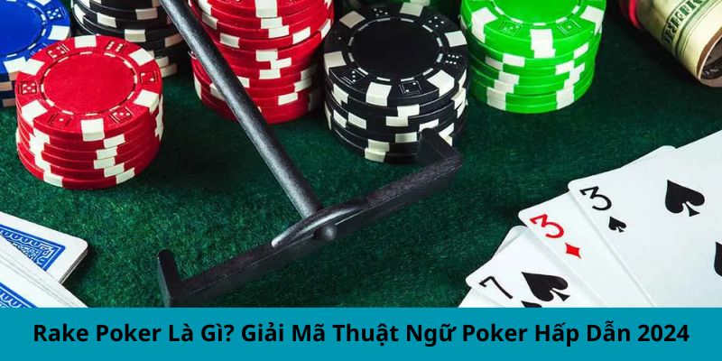 Rake poker Là Gì? Giải Mã Thuật Ngữ poker Hấp Dẫn 2024