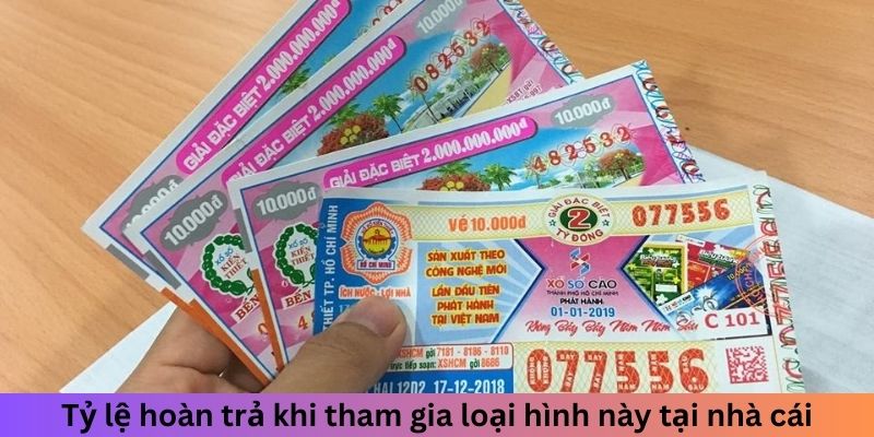 Tỷ lệ hoàn trả khi tham gia loại hình này tại nhà cái